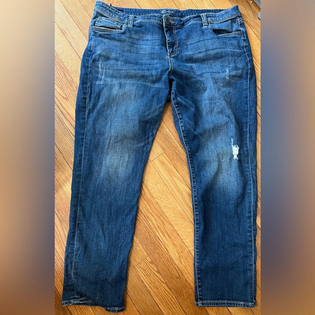 Kut From The Cloth Distressed Jean Plus Size 18w